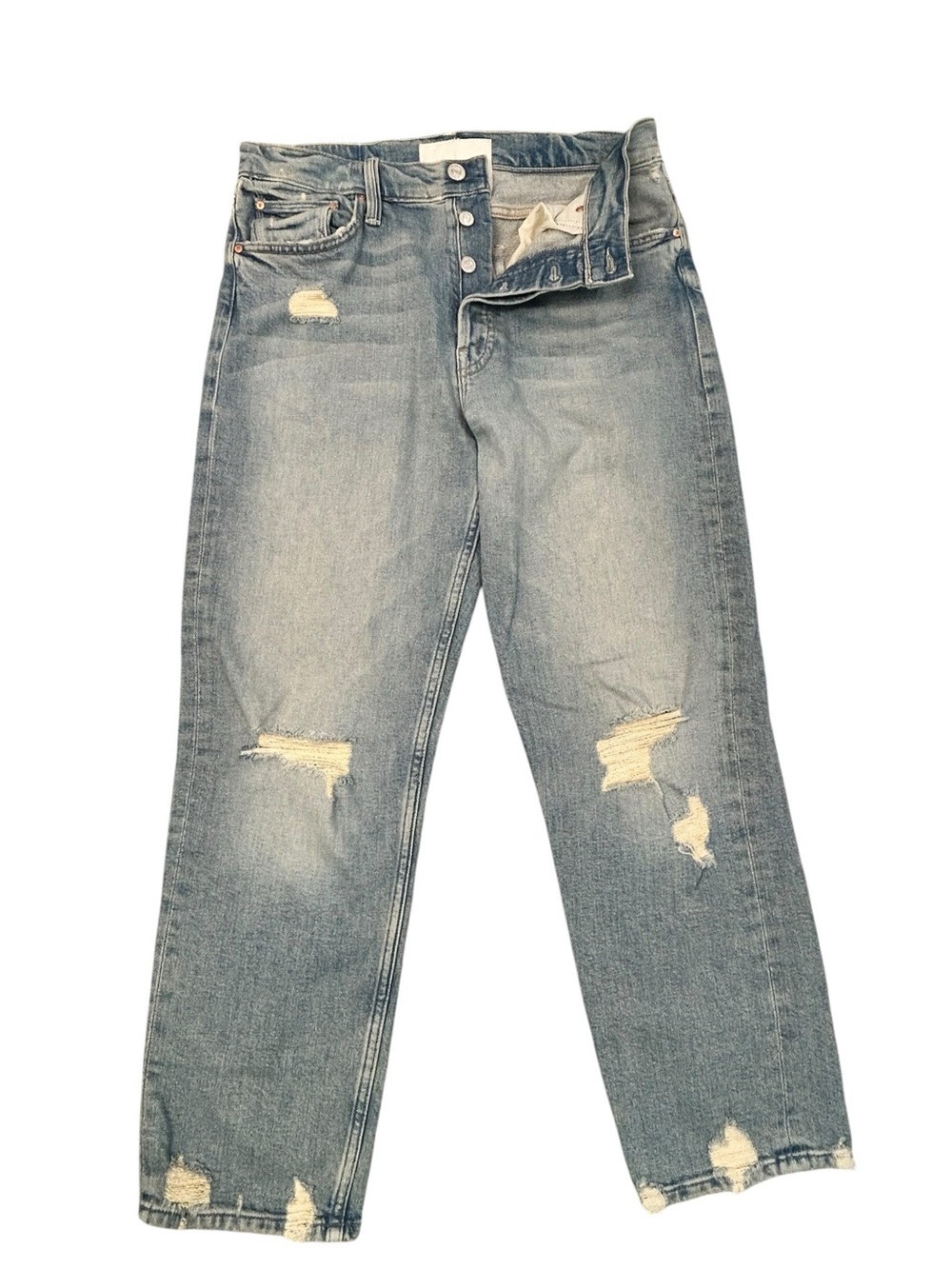 MOTHER Superior The Tomcat The Confession Distressed Jeans Women’s 29 Ankle